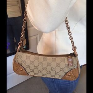 Rare Authentic Gucci monogram mini purse